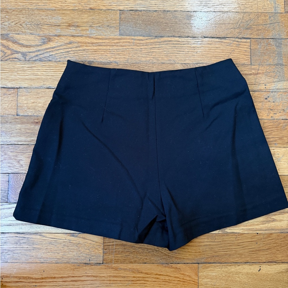 Zara Black Ruffle Mini Skort - Picture 3 of 4